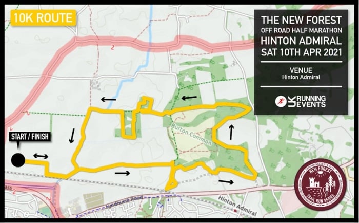 Charity 10k Run Map